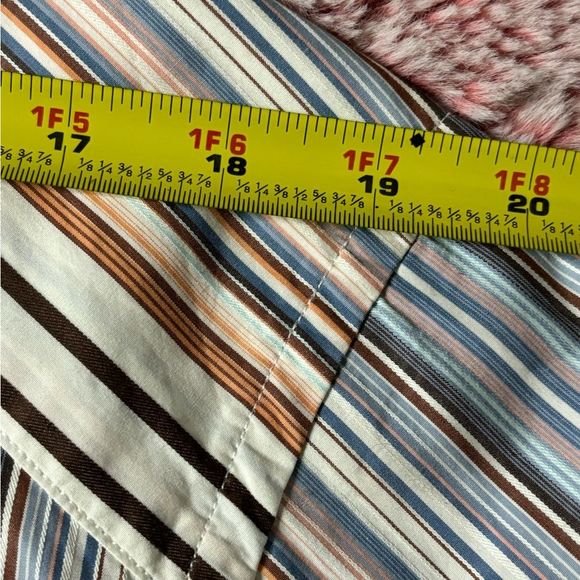 Tommy Bahama Striped Button Down Long Sleeve 100% Cotton Shirt - Picture 7 of 10